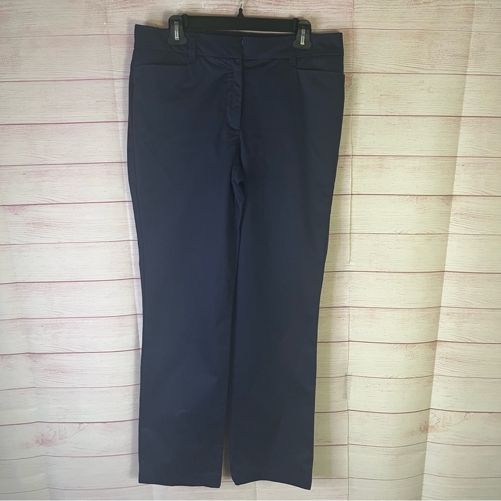 Charter‎ Club Navy Blue Cotton Blend Pants Size 10